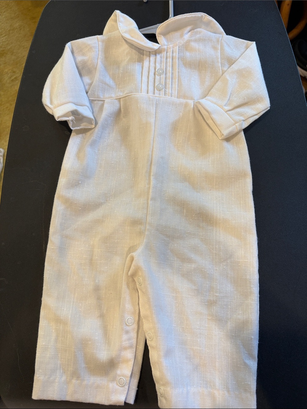 Vintage 50’s 6 months Alexis Classic White Infant Romper. Box YY
